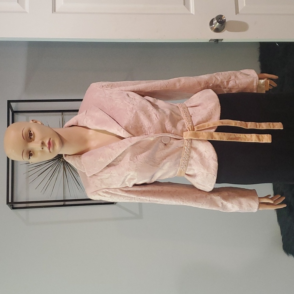 Beautiful Pink Fauz Fur Jacket/ Blazer  NWT